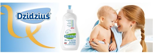 4 szt. Płyn do mycia butelek i smoczków Dzidziuś 500ml Hipoalergiczny