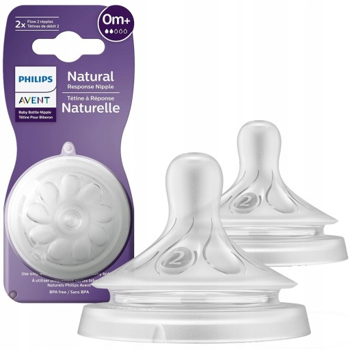 PHILIPS AVENT NATURAL RESPONSE SMOCZEK DO BUTELKI 2szt 0m
