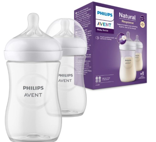 2 x Butelka do karmienia Avent Natural 260 ml