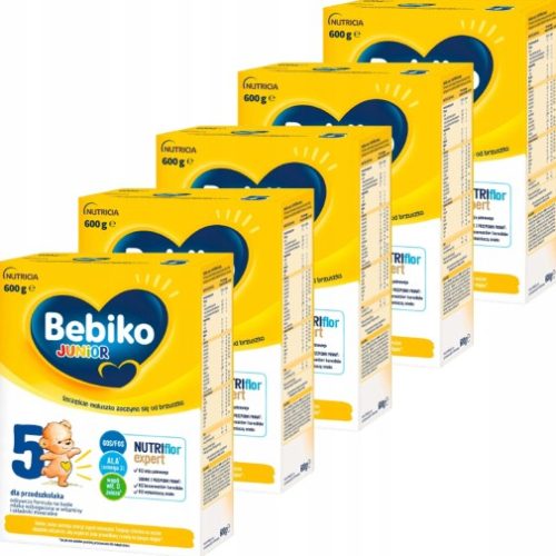 BEBIKO JUNIOR 5 NUTRIFLOR EXPERT MLEKO DLA DZIECI POW. 2,5. ROKU ŻYCIA 600G