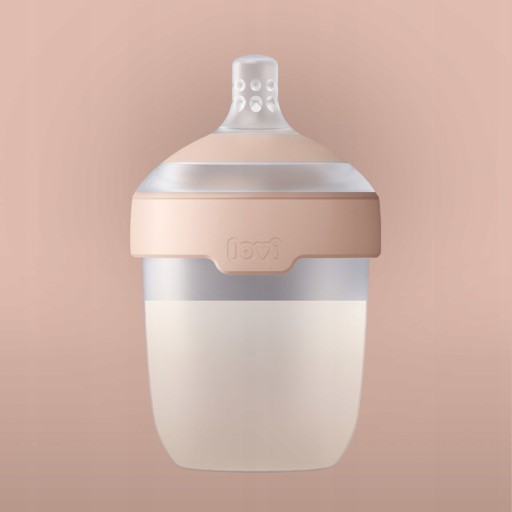 BUTELKA DO KARMIENIA LOVI MAMMAFEEL 150ml ZE SMOCZKIEM DYNAMICZNYM 0m+