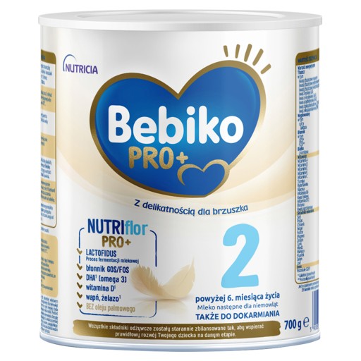 Bebiko Pro+ 2 mleko modyfikowane powyżej 6. miesiąca życia Zestaw 6x 700 g