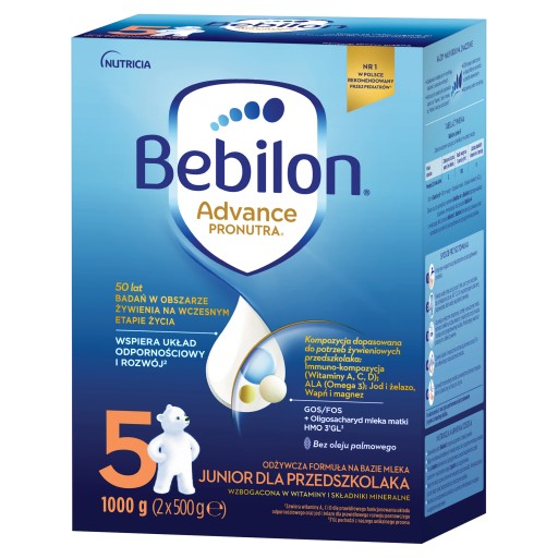 Bebilon 5 Advance Pronutra Formuła na bazie mleka dla przedszkolaka 2x1000g