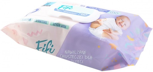CHUSTECZKI NAWILŻANE WODĄ 98% Z KLIPSEM 10 x 80SZT