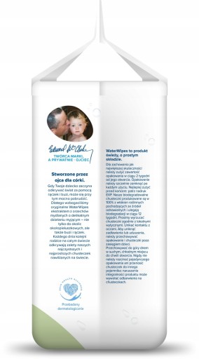 Chusteczki nawilżane 99,9% wody WaterWipes 4x60 dla dzieci biodegradowalne