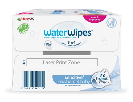 Chusteczki nawilżane 99,9% wody WaterWipes BIO 9x60 dla dzieci