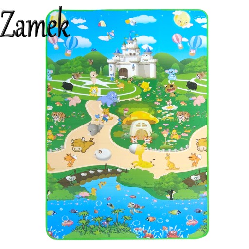 DUŻA MATA EDUKACYJNA PIANKOWA KOC PIKNIKOWY GRUBA 120 x180 cm DLA DZIECI XL