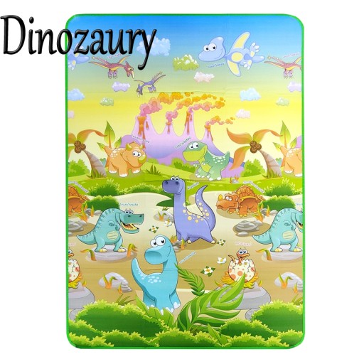 DUŻA MATA EDUKACYJNA PIANKOWA KOC PIKNIKOWY GRUBA 120 x180 cm DLA DZIECI XL