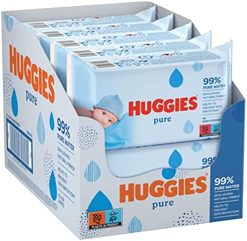 HUGGIES PURE chusteczki JUMBO PACK 10 x 72