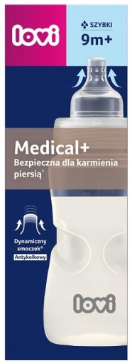 Lovi Butelka Medical 330ml + Smoczek 9m+ 21/561