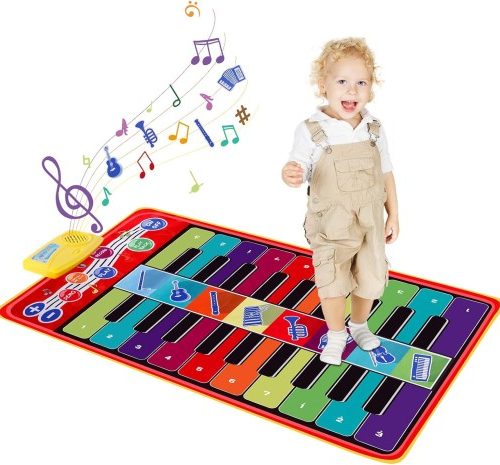 MATA DO TAŃCZENIA MUZYCZNA ELEKTRONICZNA PIANINO GRA DLA CAŁEJ RODZINY XXL