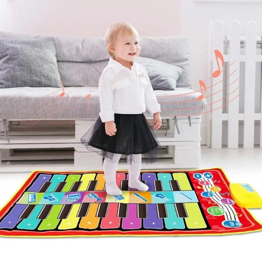 MATA DO TAŃCZENIA MUZYCZNA ELEKTRONICZNA PIANINO GRA DLA CAŁEJ RODZINY XXL