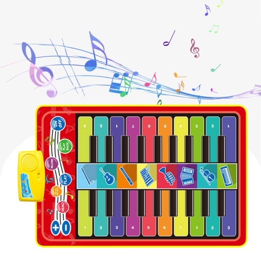 MATA DO TAŃCZENIA MUZYCZNA ELEKTRONICZNA PIANINO GRA DLA CAŁEJ RODZINY XXL