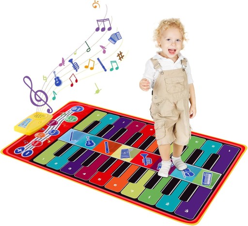 MATA DO TAŃCZENIA MUZYCZNA ELEKTRONICZNA PIANINO GRA DLA CAŁEJ RODZINY XXL