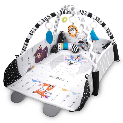 MATA EDUKACYJNA 110x100 CM BOHO RICOKIDS STYLOWA, MIĘKKA, Z PODUSZKĄ(J)