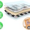 MATA PIANKOWA EDUKACYJNA SKŁADANA DLA DZIECI DUŻA 180x200 PIANKA XPE NUKIDO