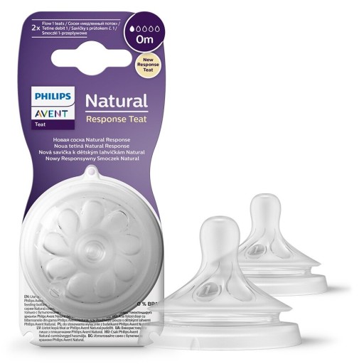 PHILIPS AVENT NATURAL RESPONSE SMOCZEK DO BUTELKI 2szt 0m