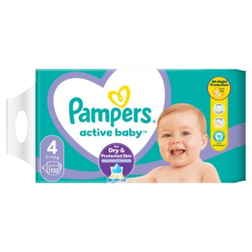 PIELUSZKI PAMPERS ACTIVE BABY ROZMIAR 4 SZT. 132