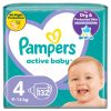 PIELUSZKI PAMPERS ACTIVE BABY ROZMIAR 4 SZT. 132