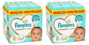 Pampers Premium Care 3 2x200 szt. 6-10 kg Pieluszki Miesięczny zapas