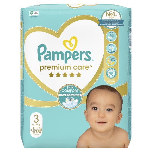 Pampers Premium Care 3 78 szt. 6-10 kg Pieluszki