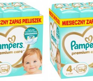 Pampers Premium Care 4 2x174 szt. 9-14 kg Pieluszki Miesięczny zapas