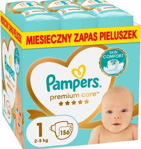 Pampers Premium Care Pieluszki, rozmiar 1, 2-5 kg, 156 szt.