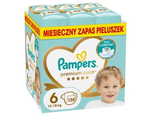 Pieluchy PAMPERS Premium Care 6 (128 szt)