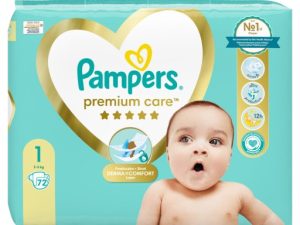 Pieluchy PAMPERS Premium Care Rozmiar 1 (72 szt.)