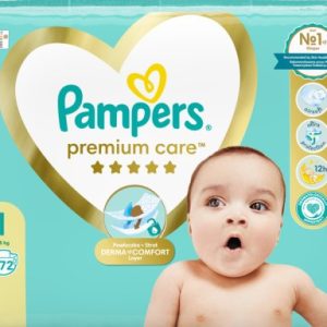 Pieluchy PAMPERS Premium Care Rozmiar 1 (72 szt.)