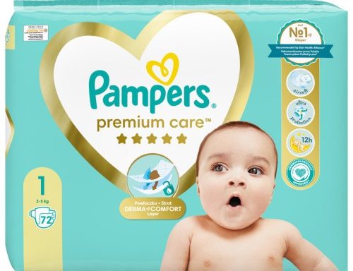 Pieluchy PAMPERS Premium Care Rozmiar 1 (72 szt.)