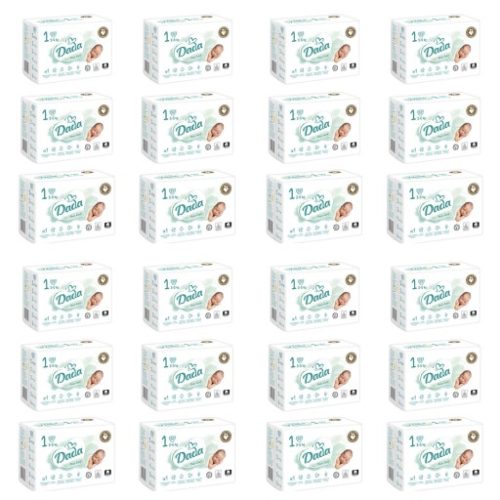 Pieluszki Dada 1 Białe Pieluchy PureCare Pampersy Rozmiar 1 2-5 kg 24x23szt