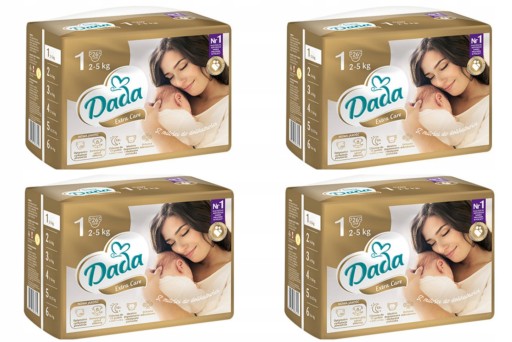 Pieluszki Dada Extra Care Rozmiar 1 104 szt.