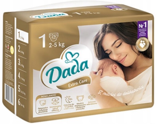 Pieluszki Dada Extra Care Rozmiar 1 234 szt.