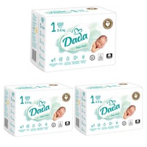 Pieluszki Dada Pure Care Rozmiar 1 69 szt.