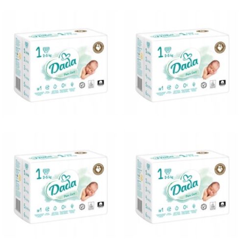 Pieluszki Dada Pure Care Rozmiar 1 92 szt.