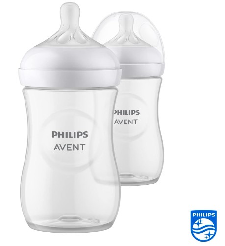 2 x Butelka do karmienia Avent Natural 260 ml